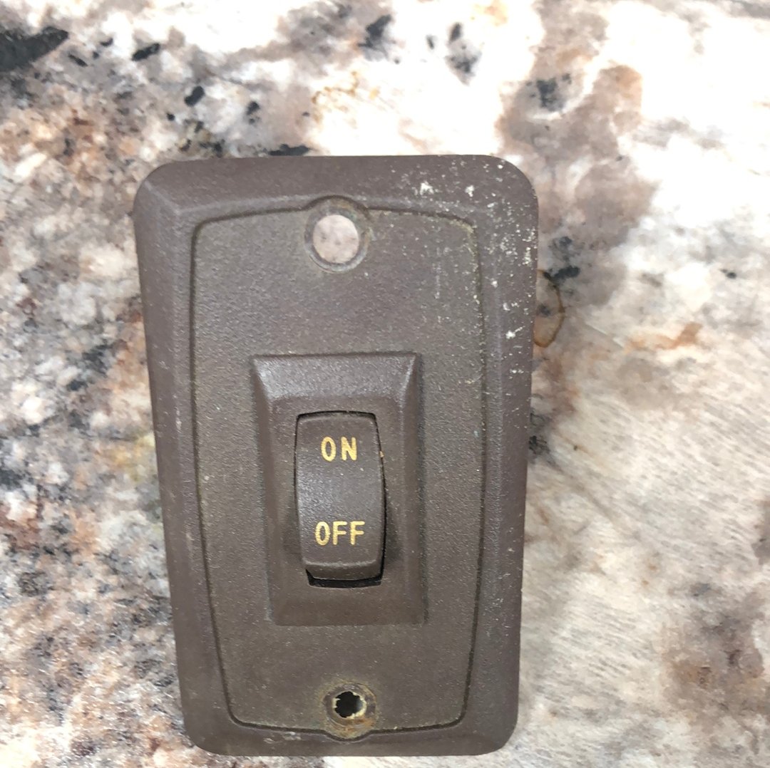 Used 12v RV Single Light Switch - Young Farts RV Parts