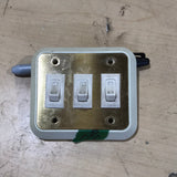 Used 12v RV Triple Light Switch