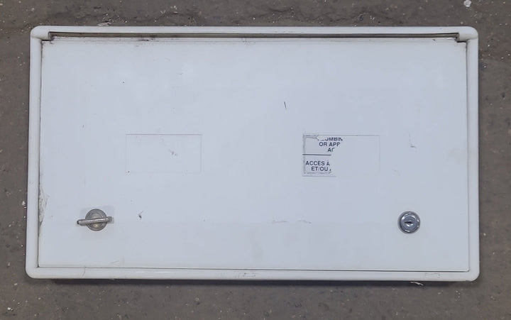 Used 18 1/4" W RV Access Hatch - Young Farts RV Parts