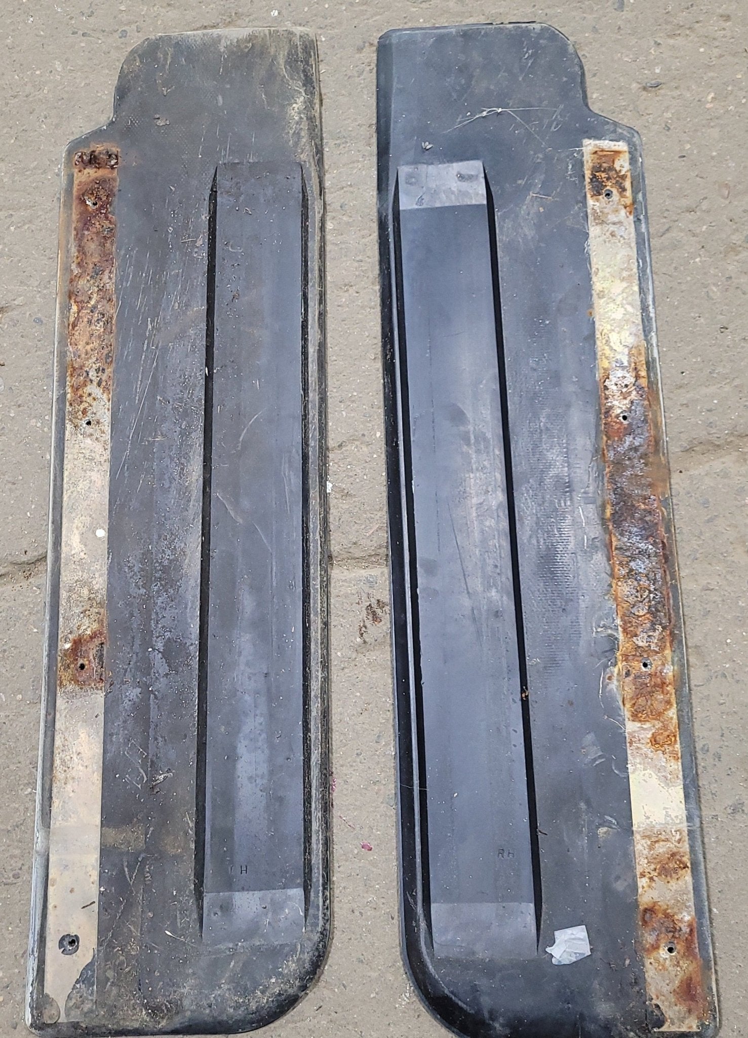 Used 1980 Ford Frontier Motorhome Side Step Panel Floor Mat- Set of 2 - Young Farts RV Parts