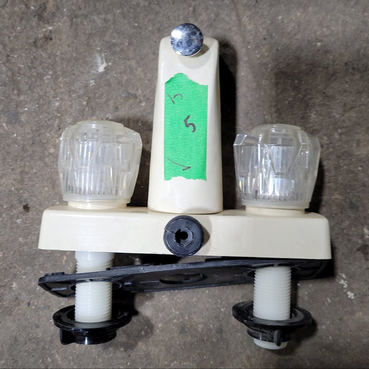 Used 4" Shower Diverter Faucet Bone - Young Farts RV Parts