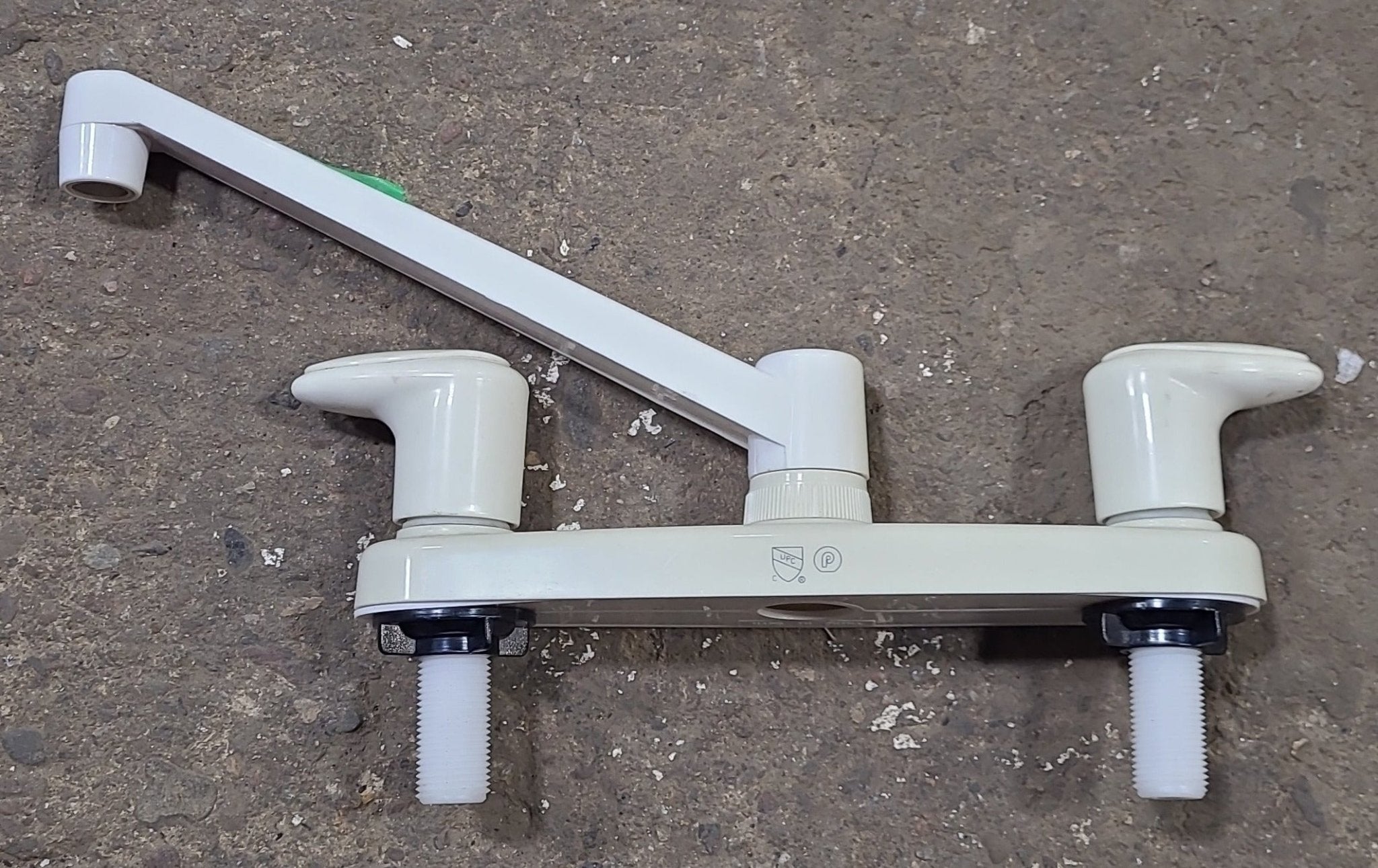 Used 8" Kitchen Faucet Bone with Bone Handles - Young Farts RV Parts