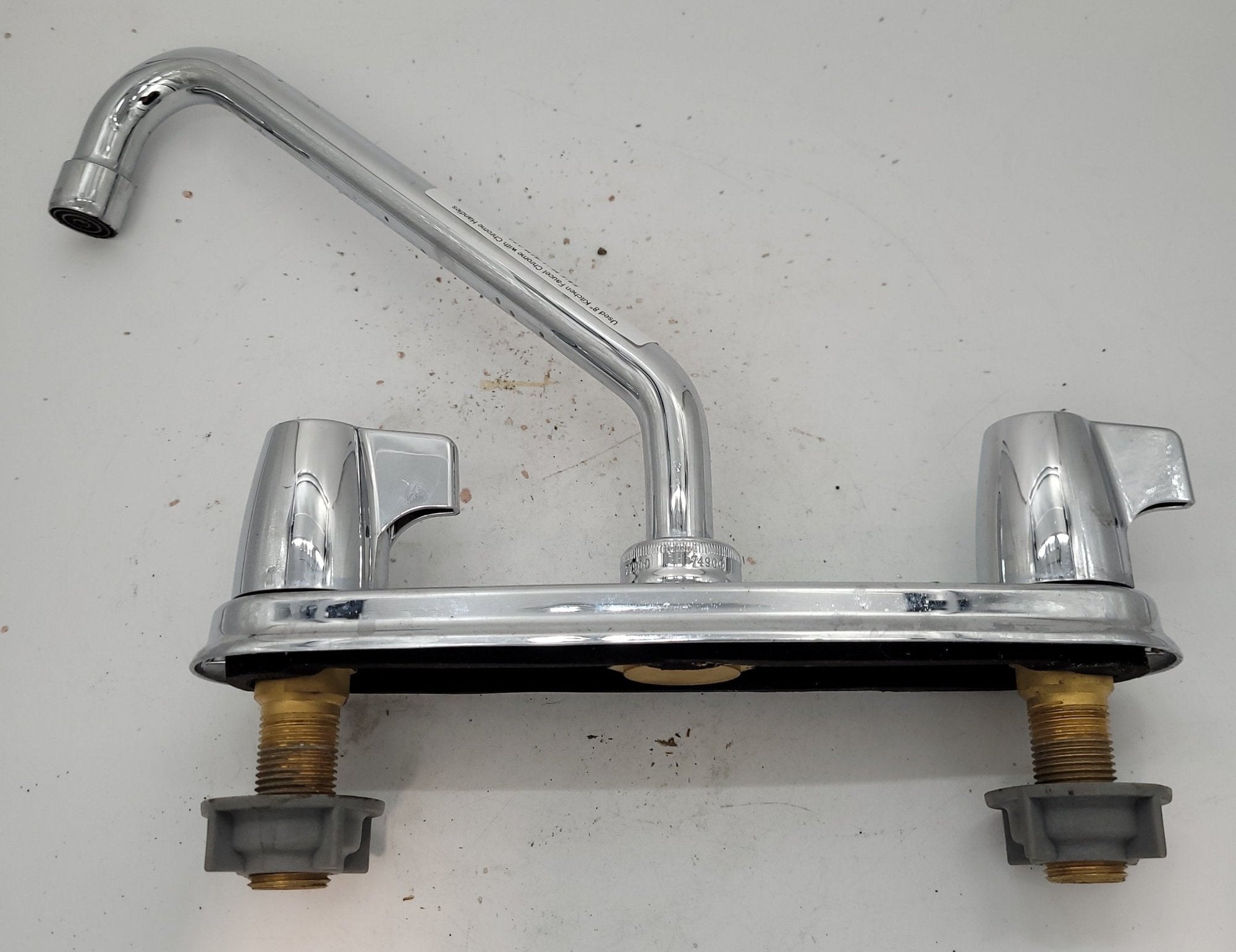 Used 8" Kitchen Faucet Chrome with Chrome Handles - Young Farts RV Parts