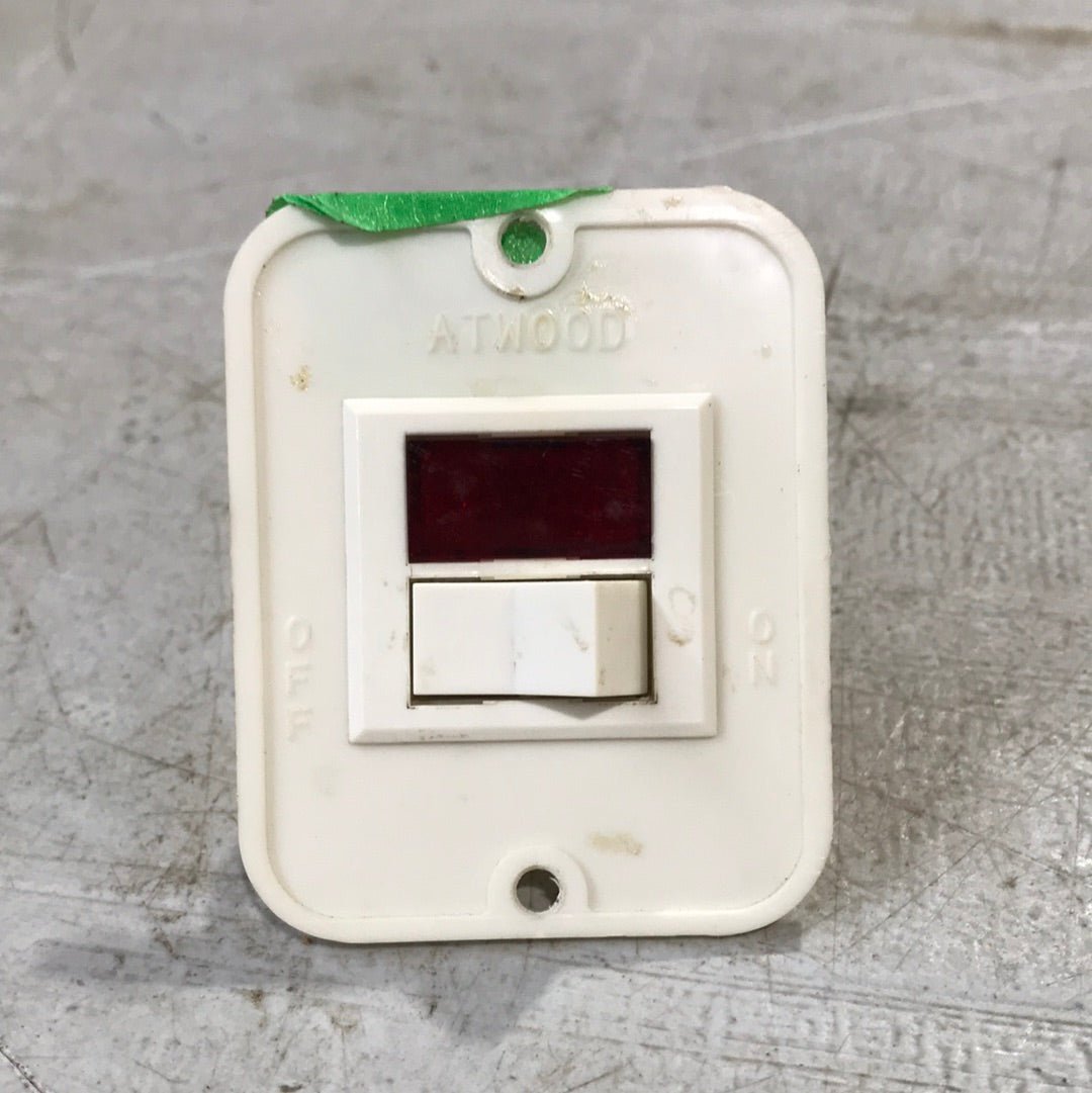 Used Atwood 12 V White water heater Switch - Young Farts RV Parts