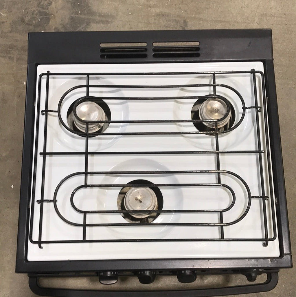 Used Atwood / Wedgewood range stove 3-burner R-W1730W1 - Young Farts RV Parts
