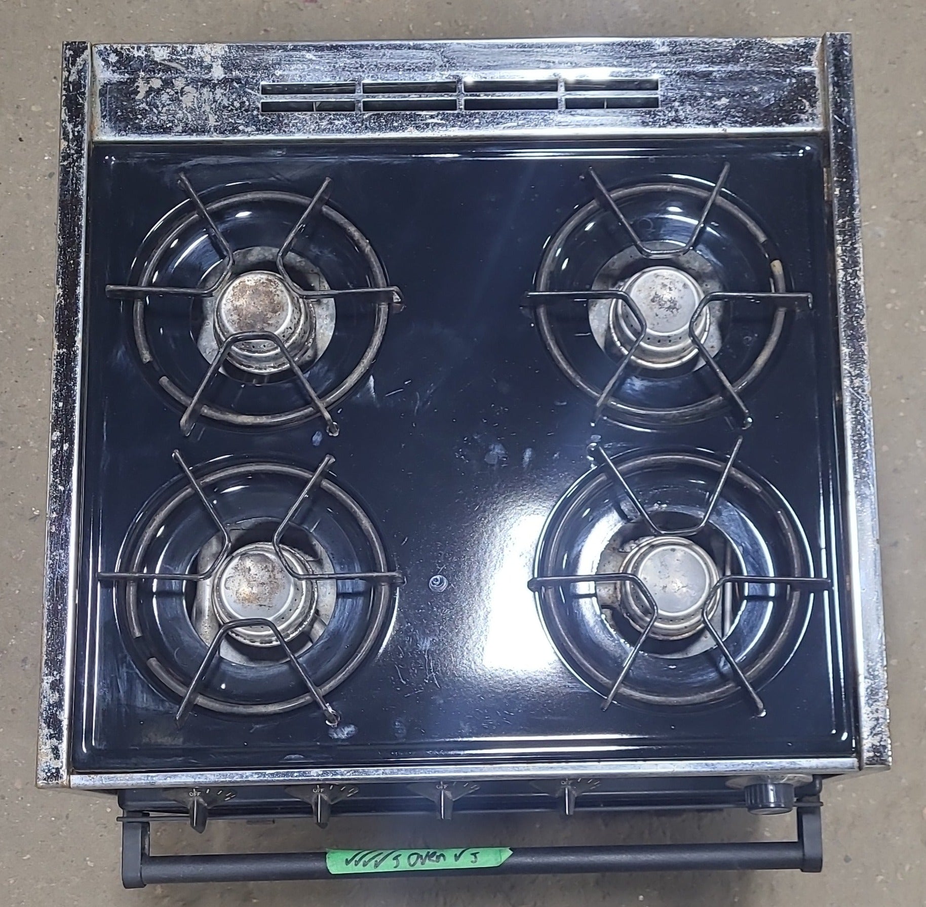 Used Atwood / Wedgewood Range Stove 4-Burner 21 1/4” H | R2140G - Young Farts RV Parts