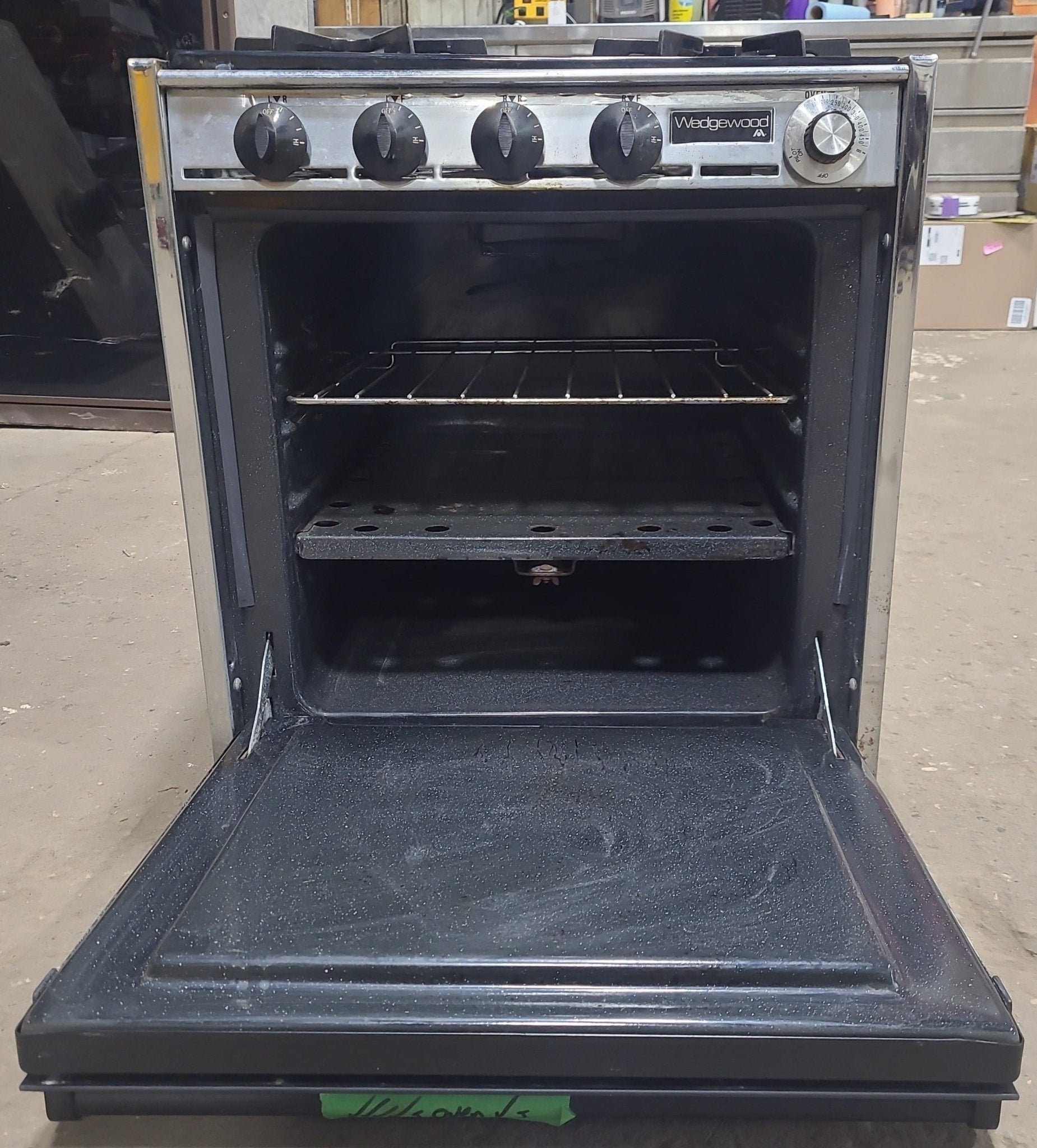 Used Atwood / Wedgewood Range Stove 4-Burner 21 1/4” H | R2140G - Young Farts RV Parts