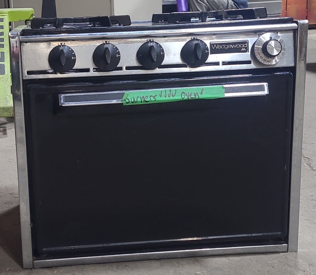 Used Atwood / Wedgewood range stove 4-burner R-1740 - Young Farts RV Parts