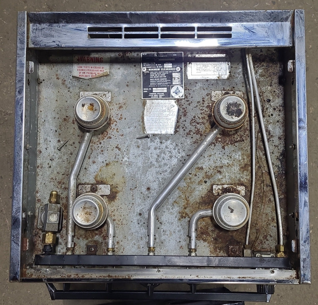 Used Atwood / Wedgewood range stove 4-burner Retro/ Vintage - T2150 BG - Young Farts RV Parts