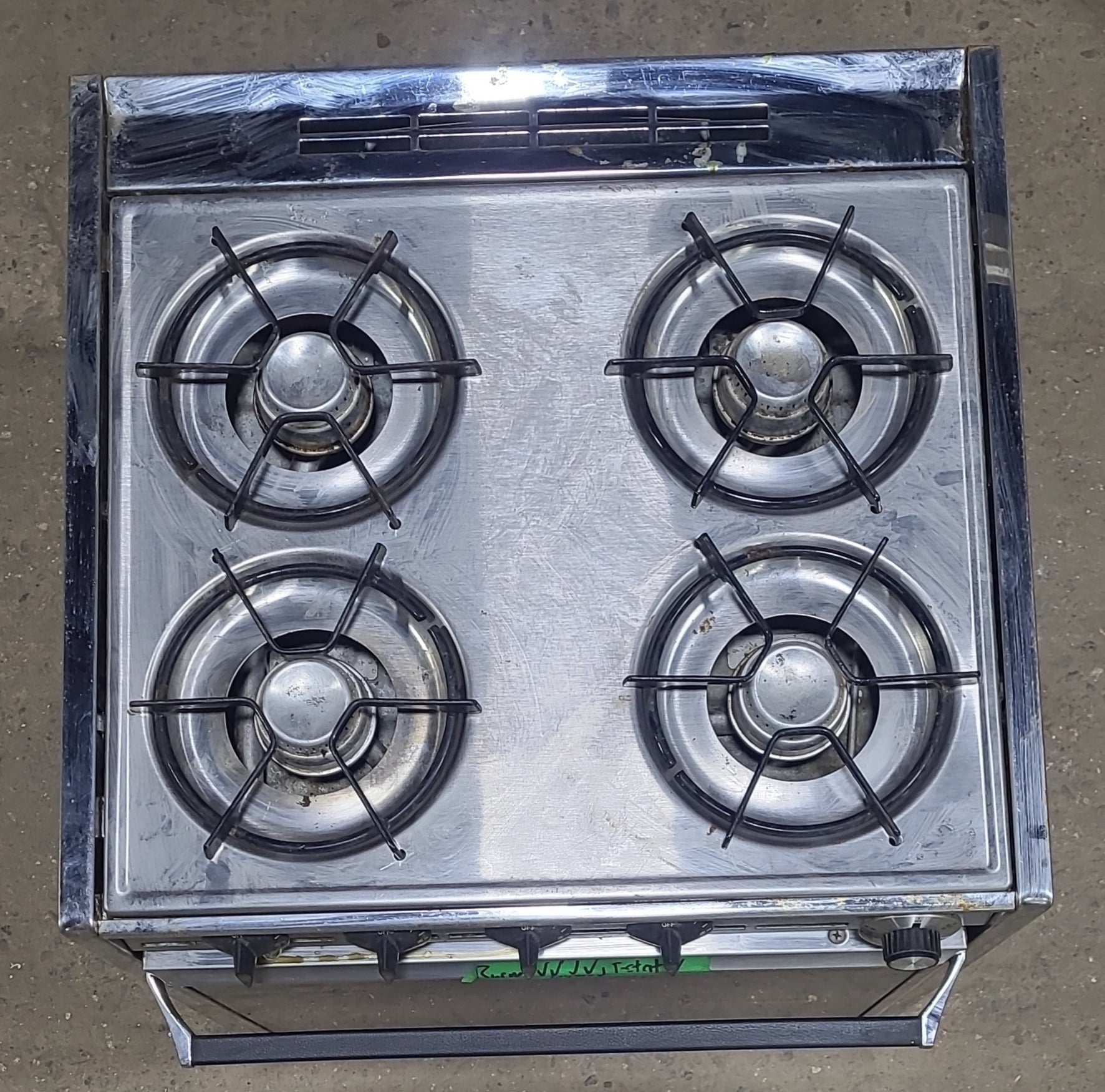 Used Atwood / Wedgewood range stove 4-burner Retro/ Vintage - T2150 BG - Young Farts RV Parts