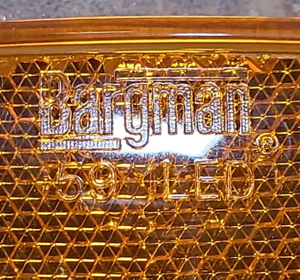 Used BARGMAN 59 LED : SAE-A-P2-DOT-06 Replacement Lens for Marker Light - Amber - Young Farts RV Parts