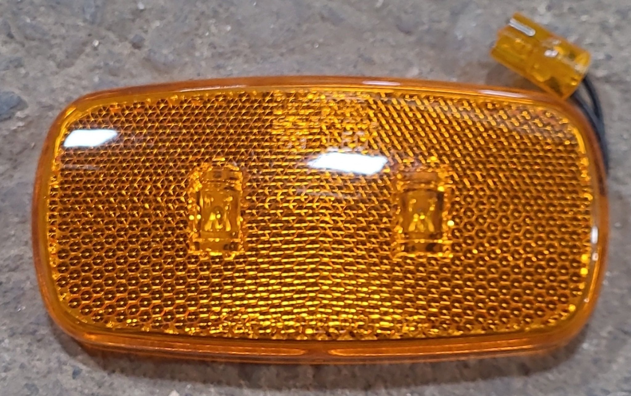 Used BARGMAN 59 LED : SAE-A-P2-DOT-06 Replacement Lens for Marker Light - Amber - Young Farts RV Parts