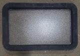 Used Black/ Brown Entry door window : 24 3/4