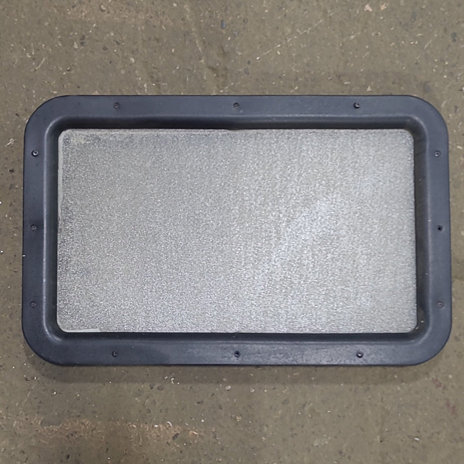 Used Black Entry door window : 24 3/4