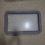 Used Black Entry door window : 24 3/4