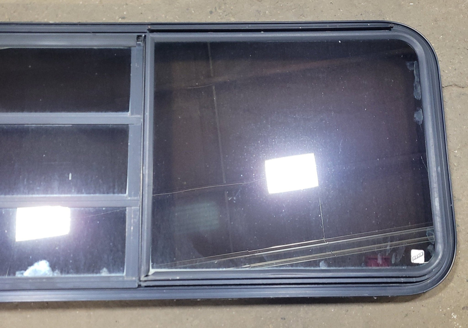 Used Black Radius Emergency Opening Window : 21 3/4