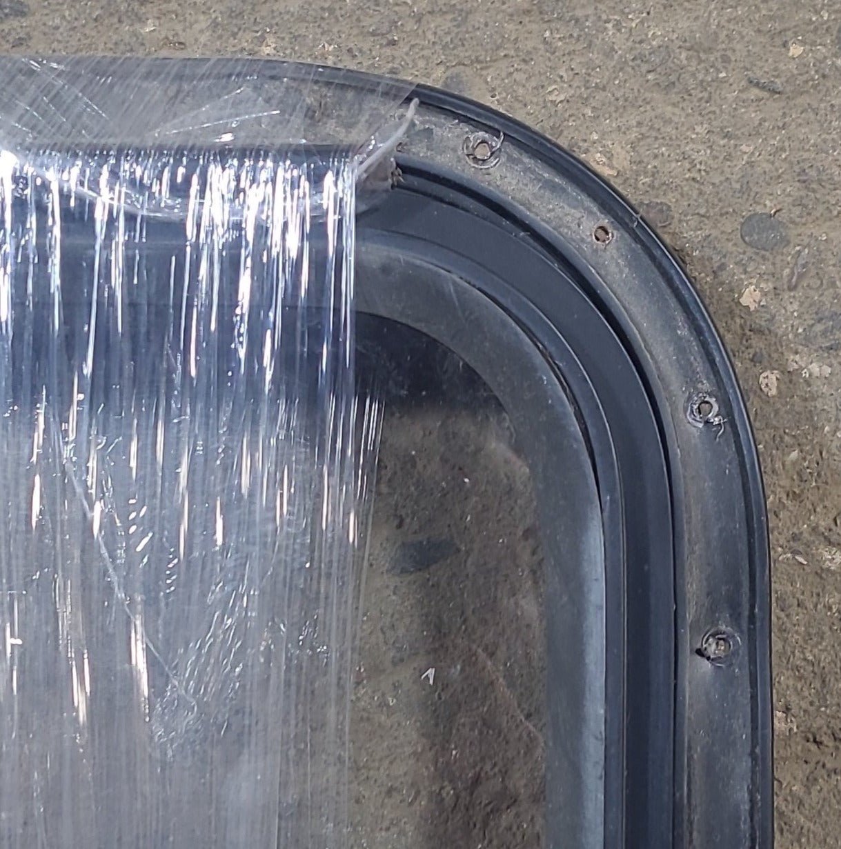Used Black Radius Emergency Opening Window : 21 3/4