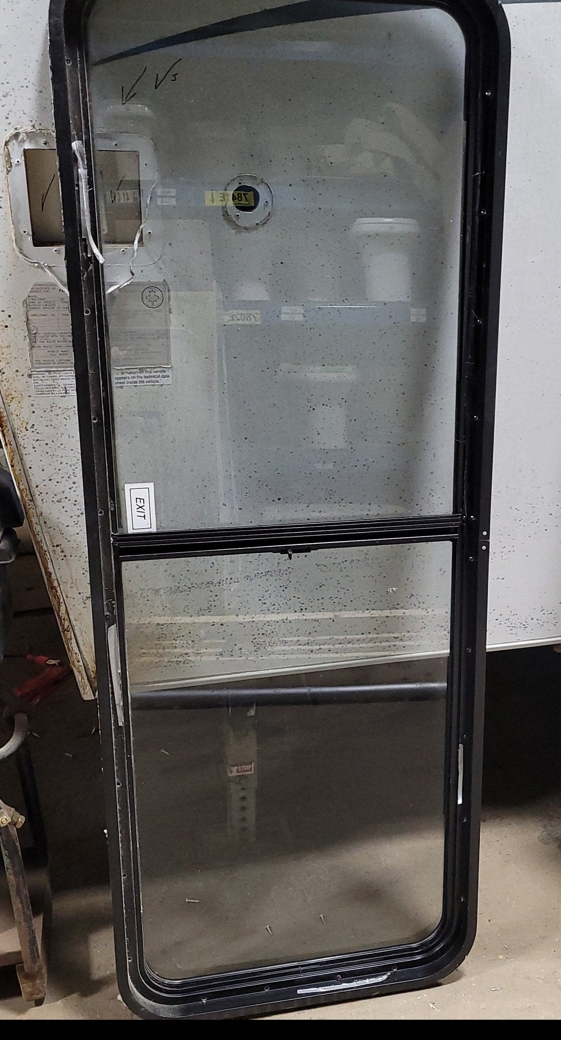 Used Black Radius Emergency Opening Window : 21 3/4