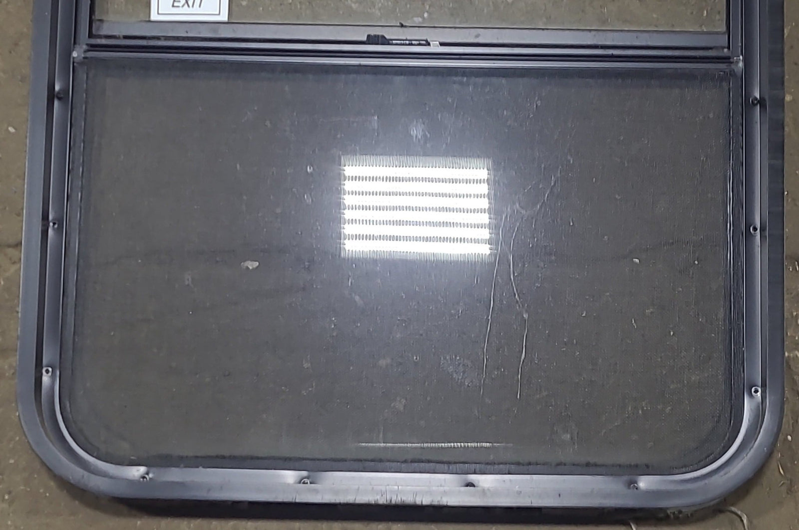 Used Black Radius Emergency Opening Window : 26 1/4