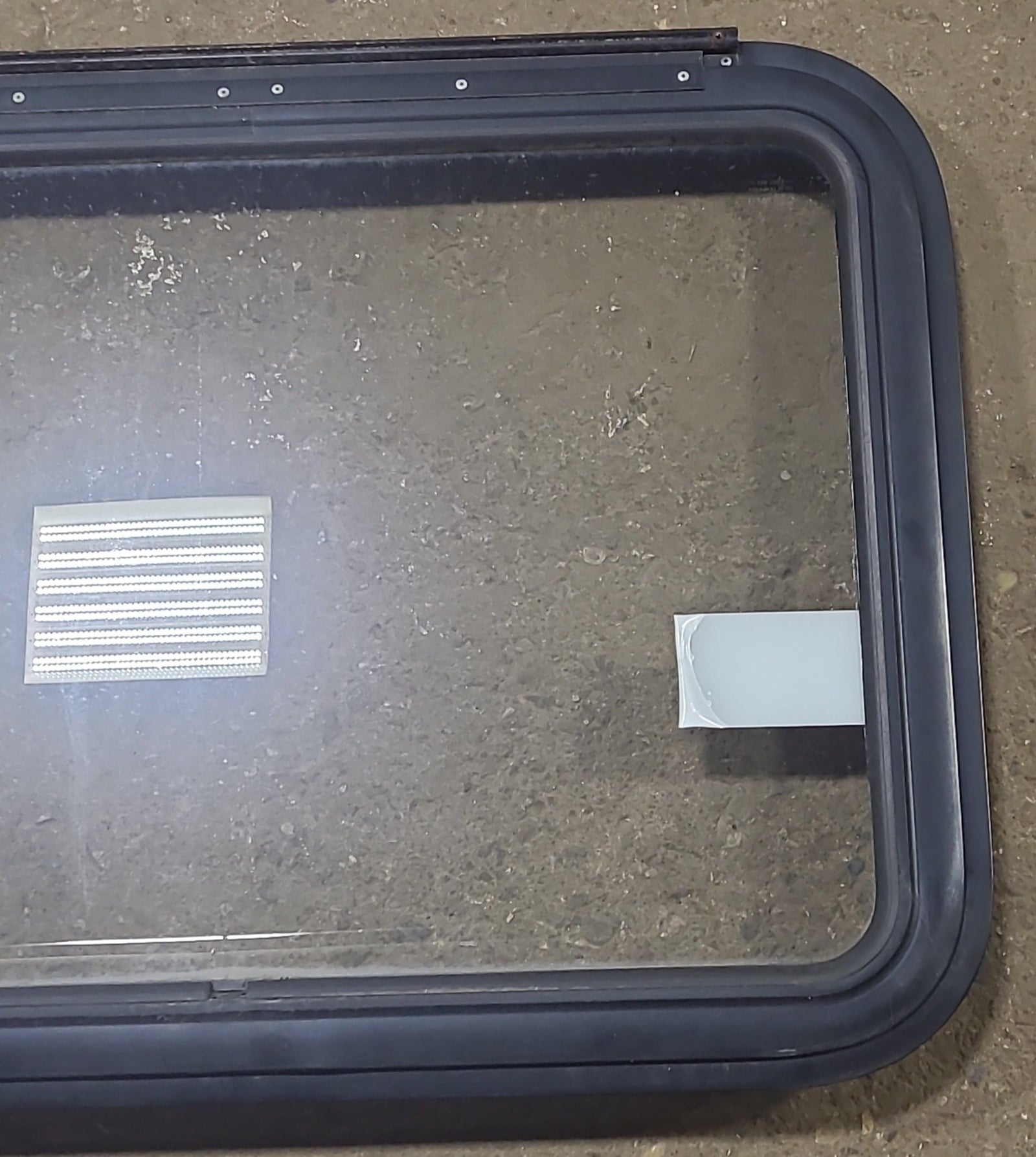 Used Black Radius Emergency Opening Window : 29 1/2