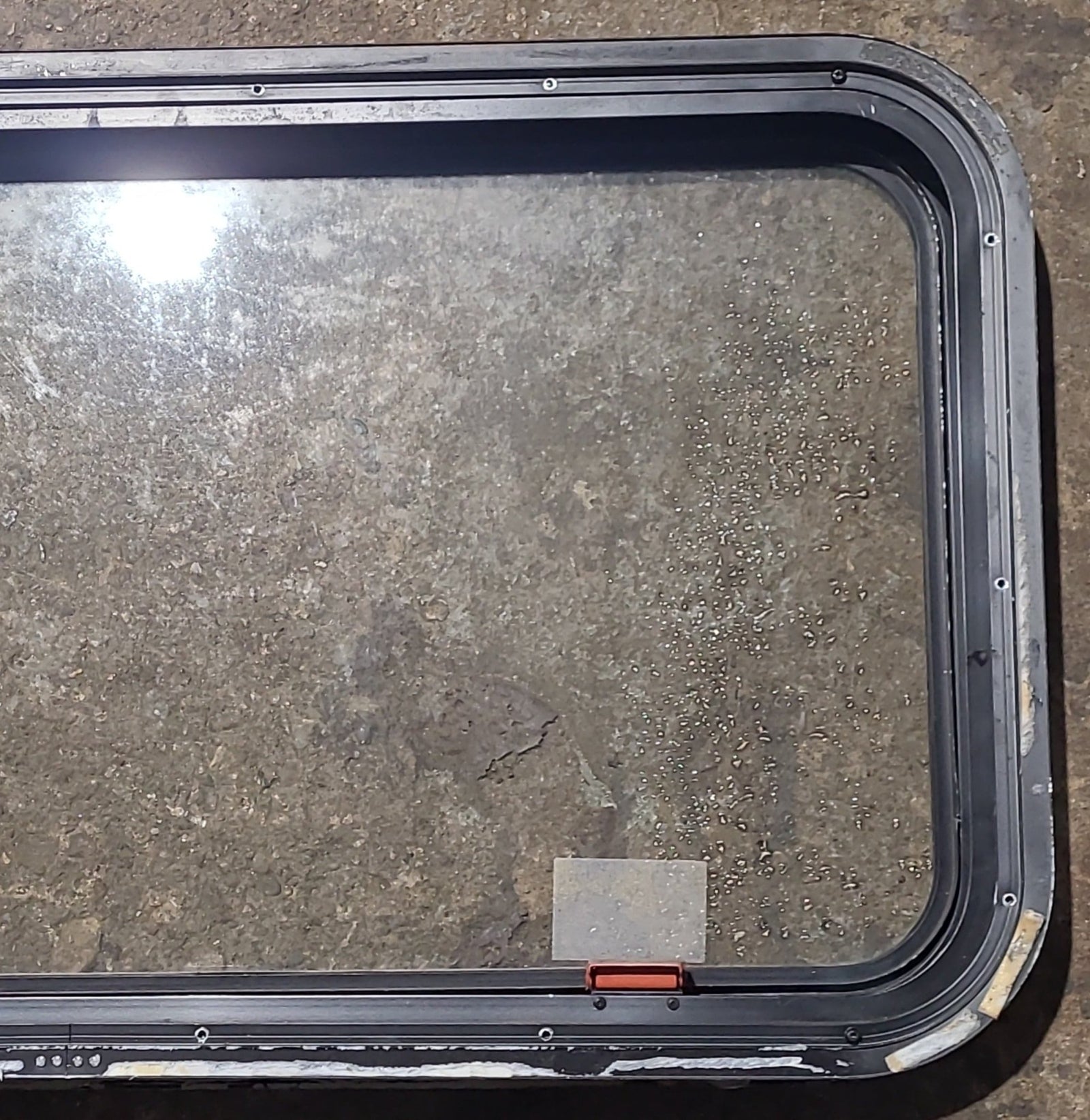 Used Black Radius Emergency Opening Window : 35 1/2