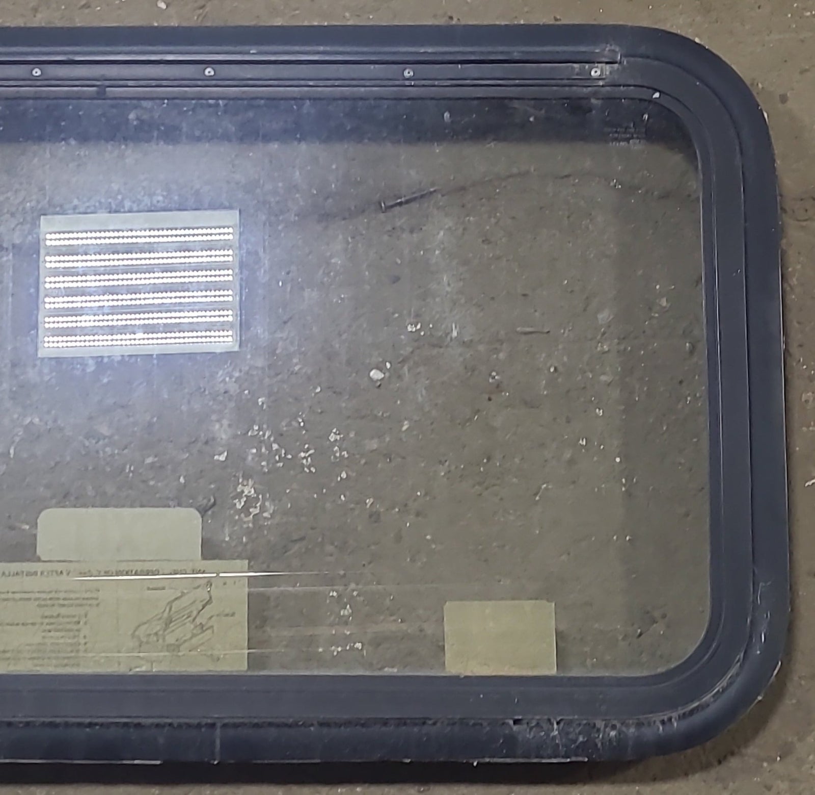 Used Black Radius Emergency Opening Window : 35 1/2