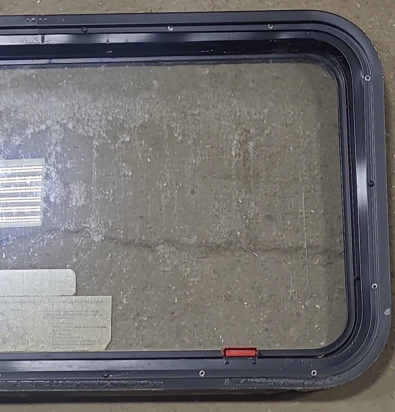 Used Black Radius Emergency Opening Window : 35 1/2
