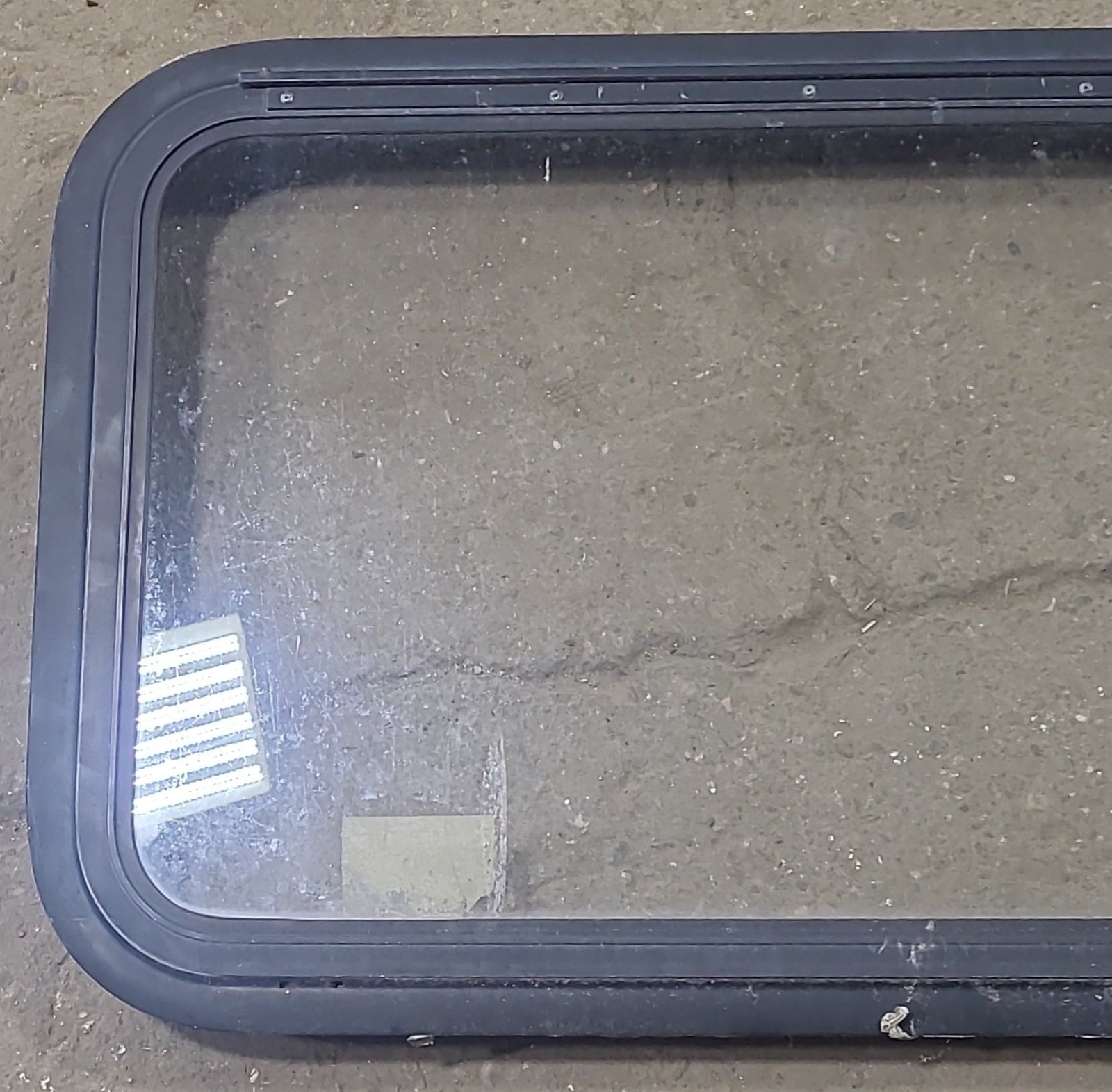 Used Black Radius Emergency Opening Window : 35 1/2