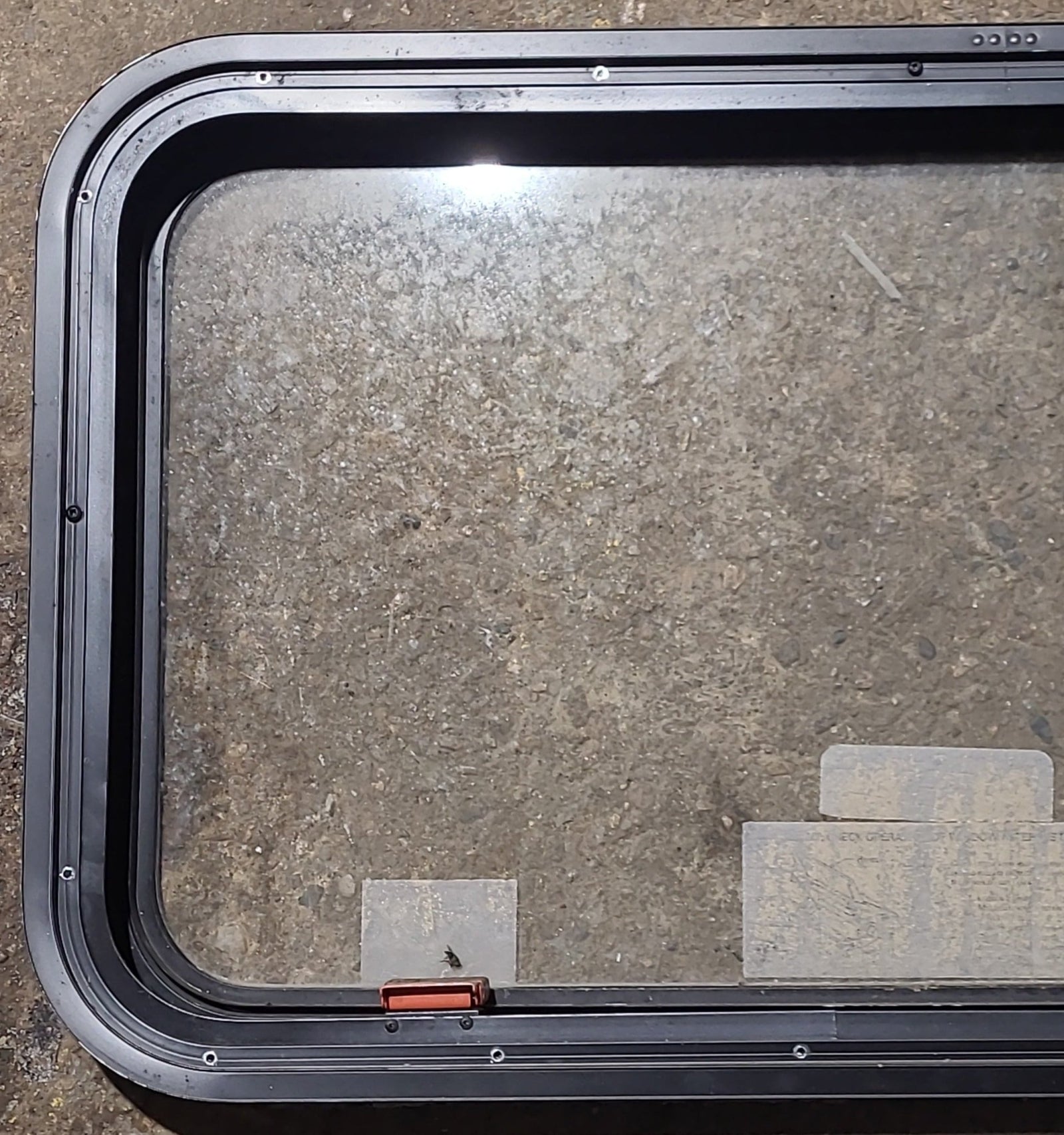 Used Black Radius Emergency Opening Window : 35 1/2