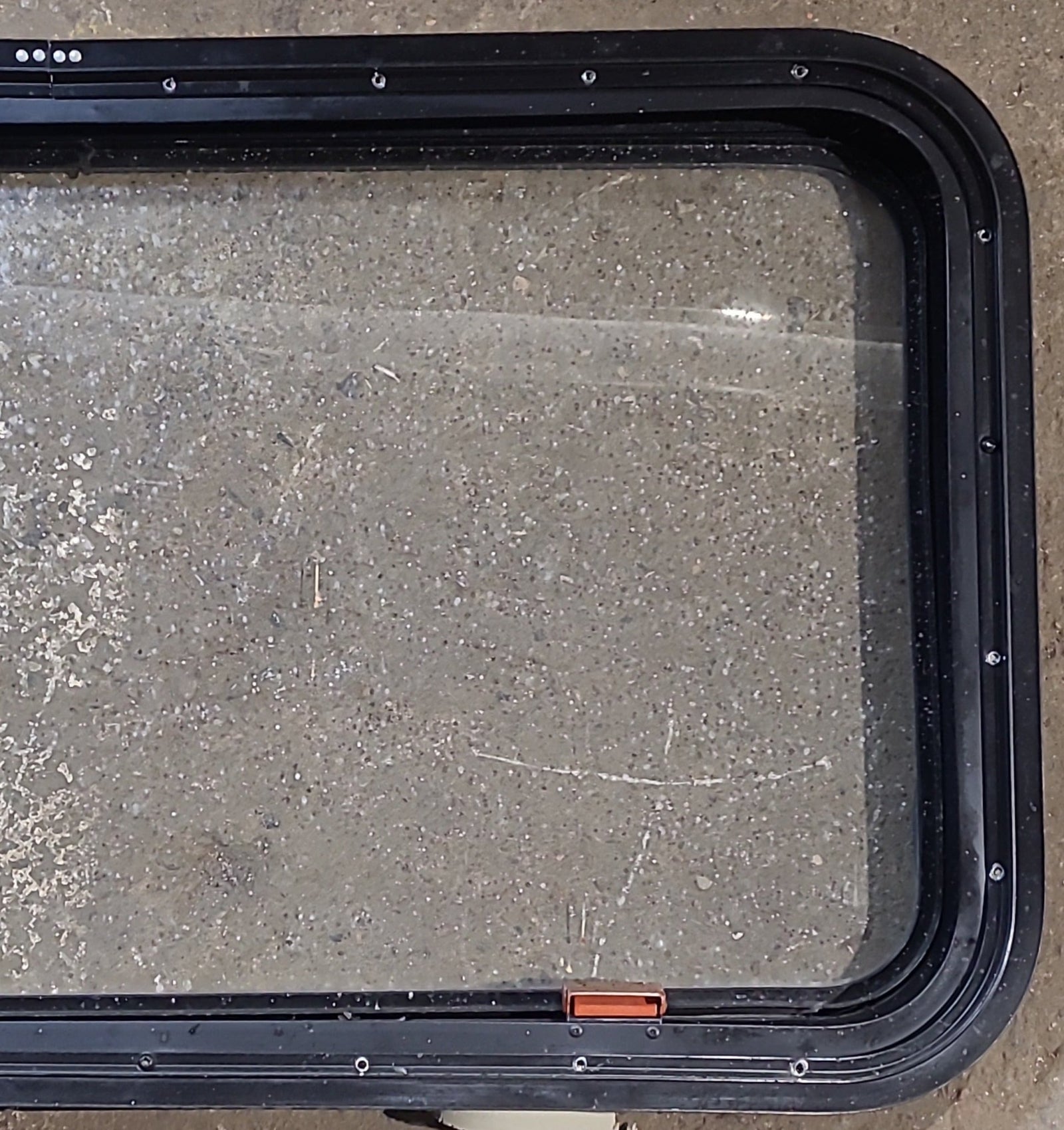 Used Black Radius Emergency Opening Window : 35 1/2