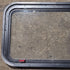 Used Black Radius Emergency Opening Window : 35 1/2" W x 19 1/2" H x 1 1/2" D - Young Farts RV Parts