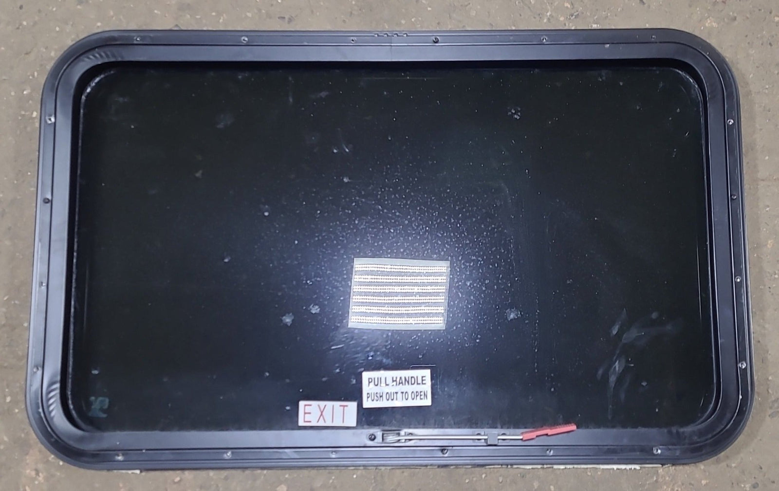 Used Black Radius Emergency Opening Window : 35 1/2