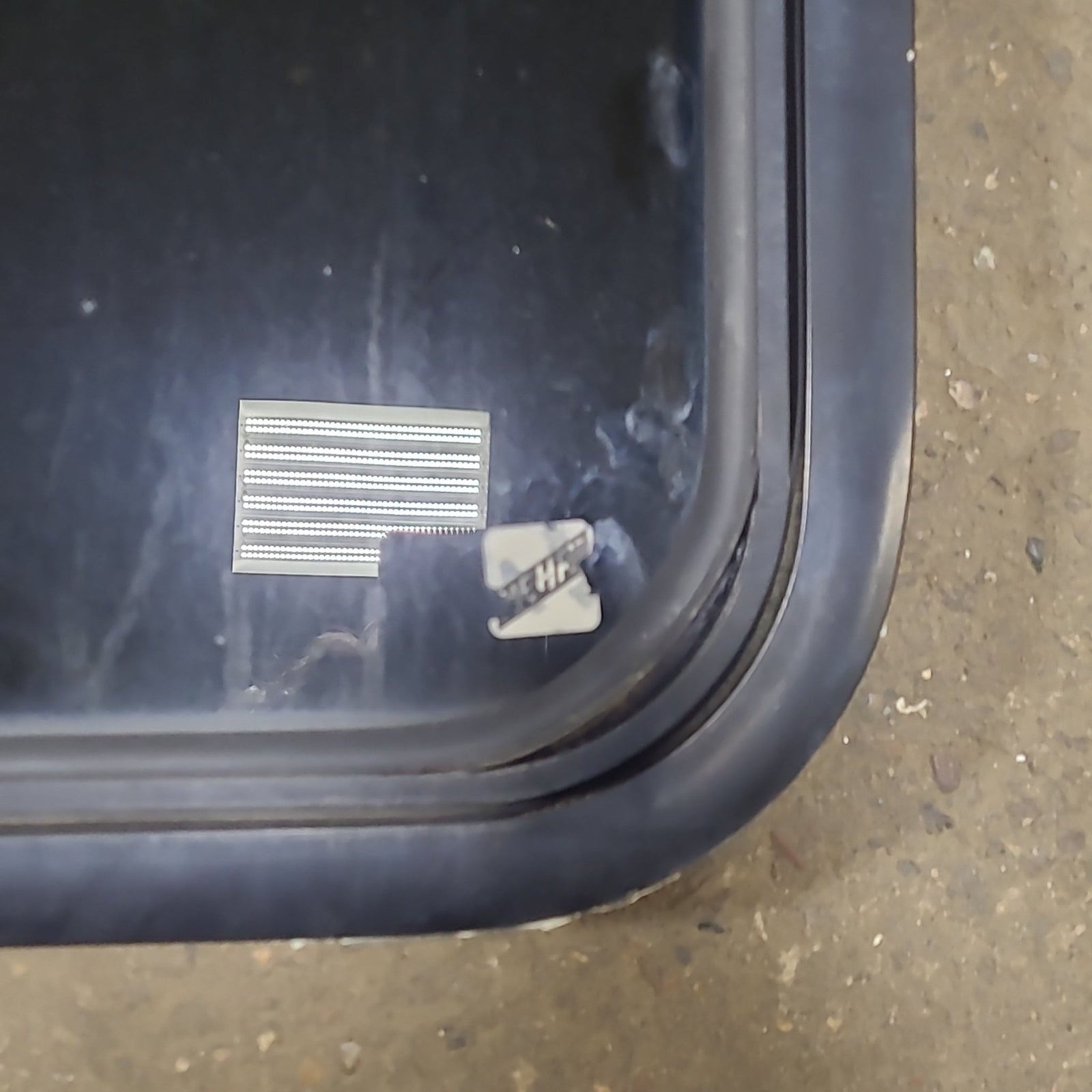 Used Black Radius Emergency Opening Window : 35 1/2