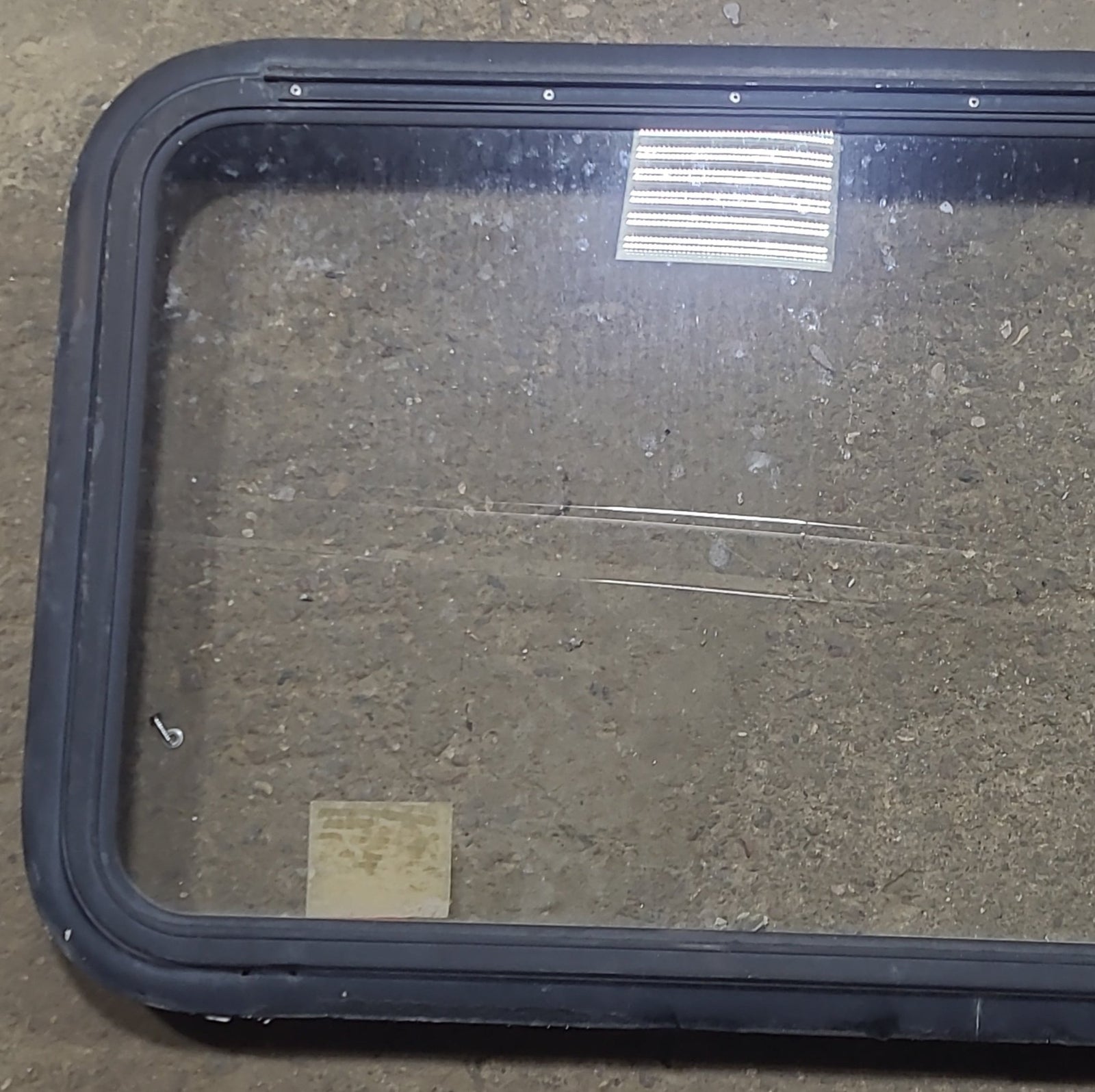 Used Black Radius Emergency Opening Window : 35 1/4