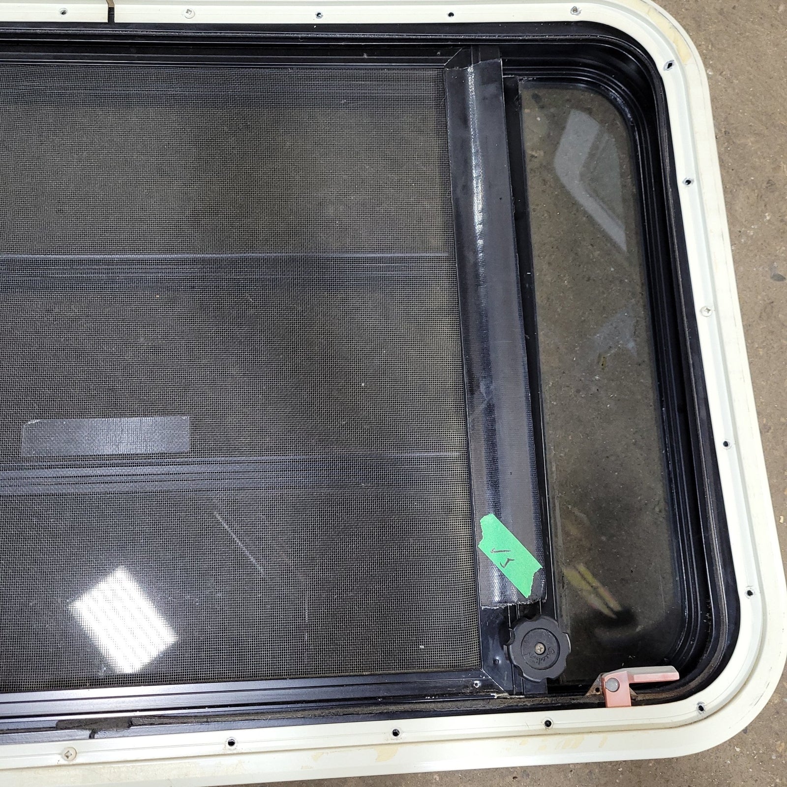 Used Black Radius Emergency Opening Window : 35 1/4