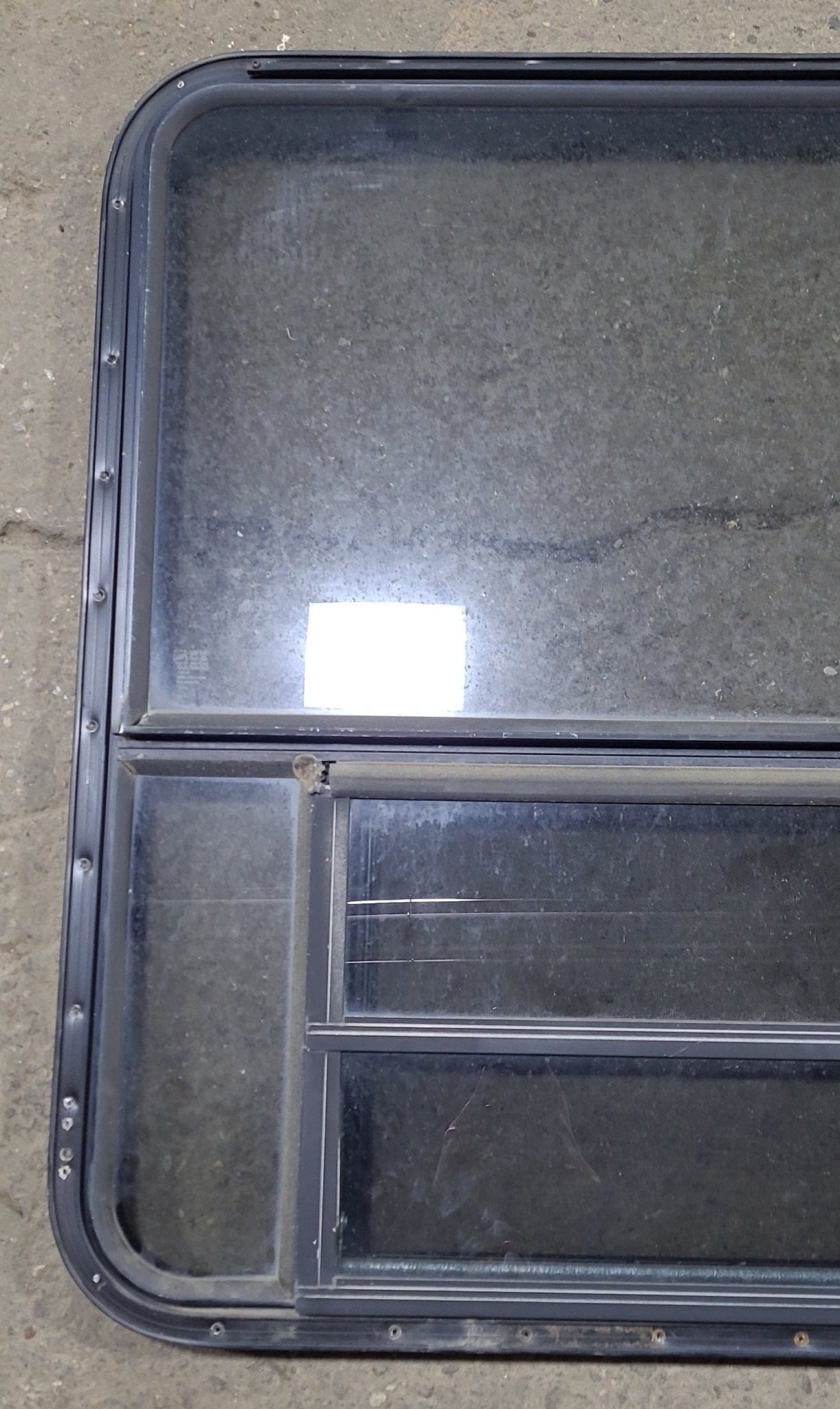 Used Black Radius Emergency Opening Window : 36 3/4