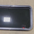 Used Black Radius Emergency Opening Window : 41 3/8" W X 21 1/4" H X 2" D - Young Farts RV Parts