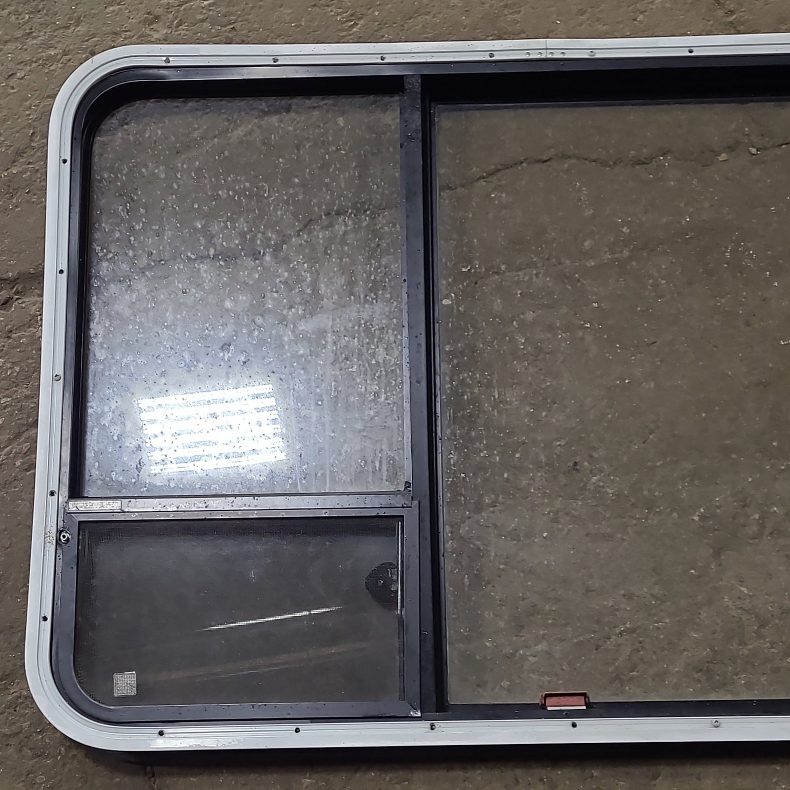 Used Black Radius Emergency Opening Window : 41 3/8