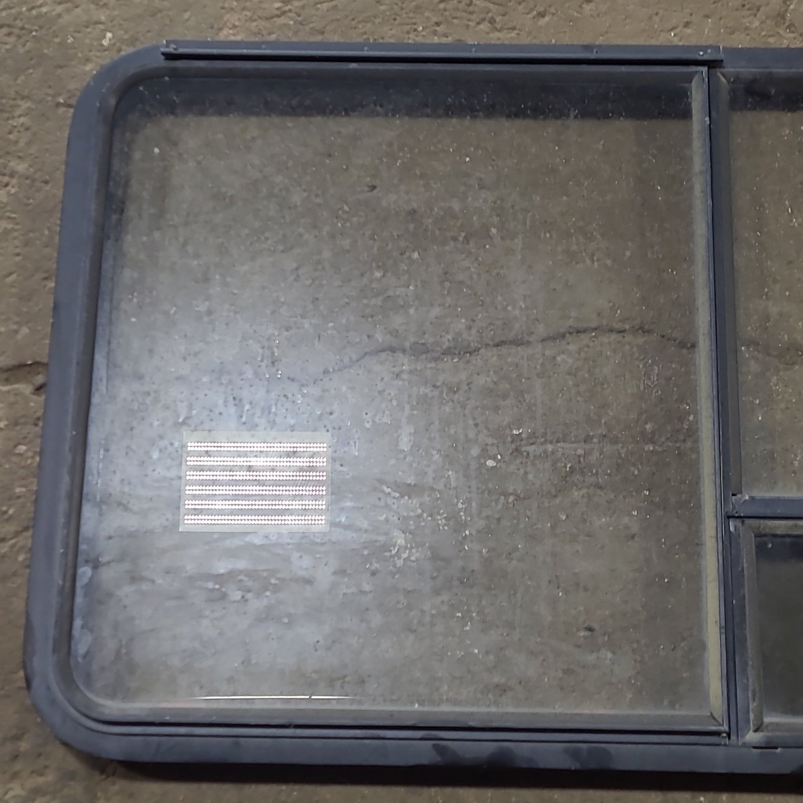 Used Black Radius Emergency Opening Window : 41 3/8