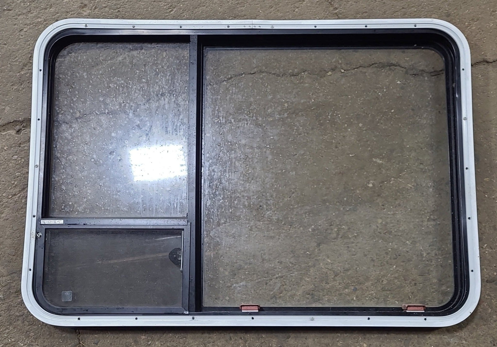 Used Black Radius Emergency Opening Window : 41 3/8