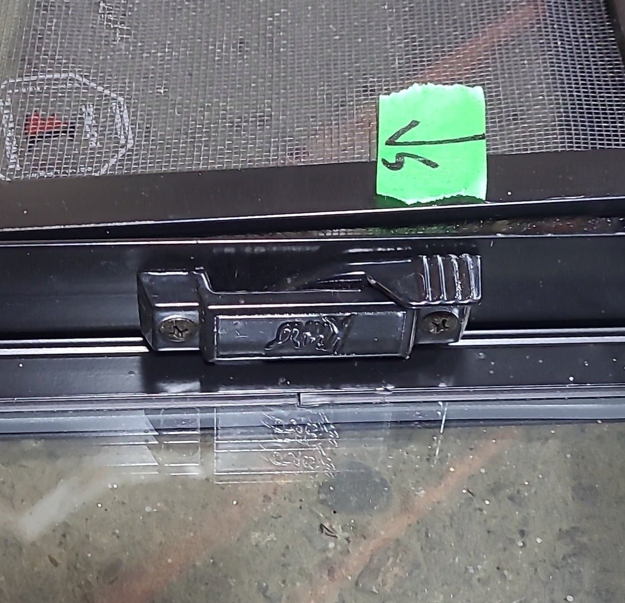 Used Black Radius Emergency Opening Window : 47 1/2