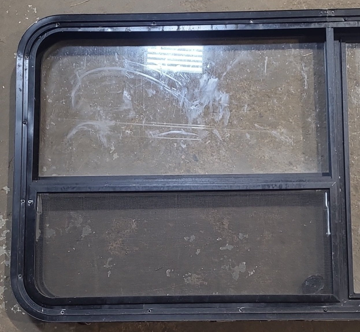 Used Black Radius Emergency Opening Window : 53 1/2