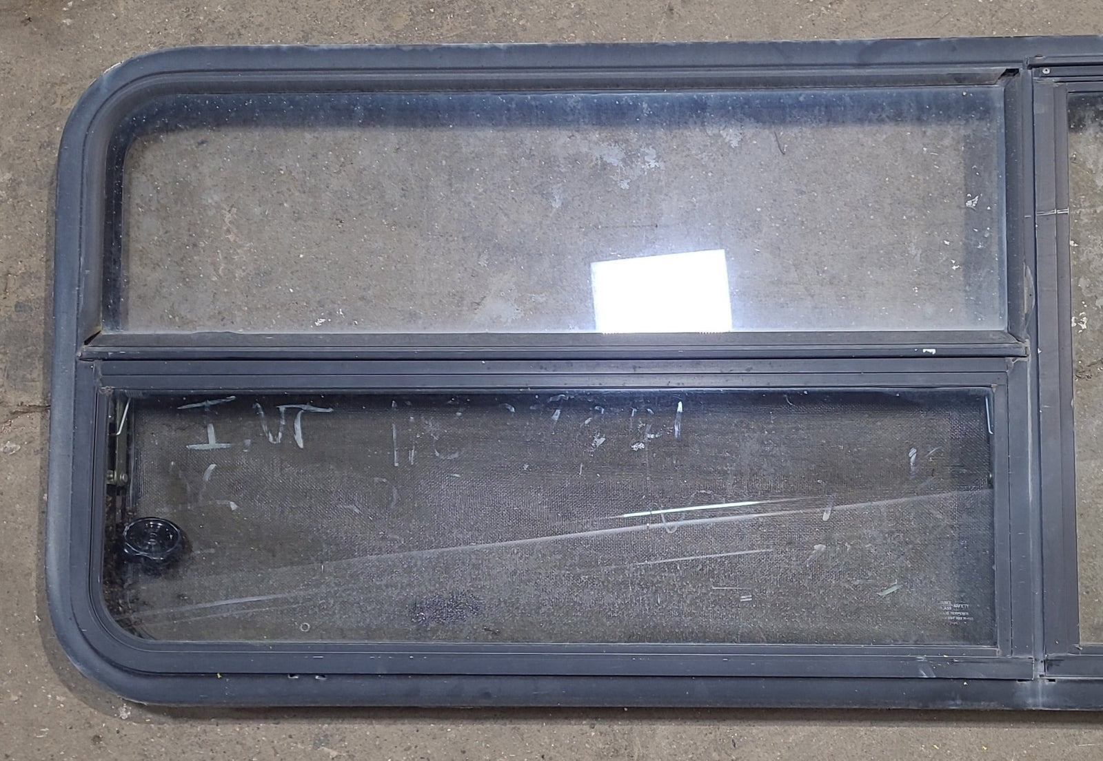 Used Black Radius Emergency Opening Window : 59 1/2