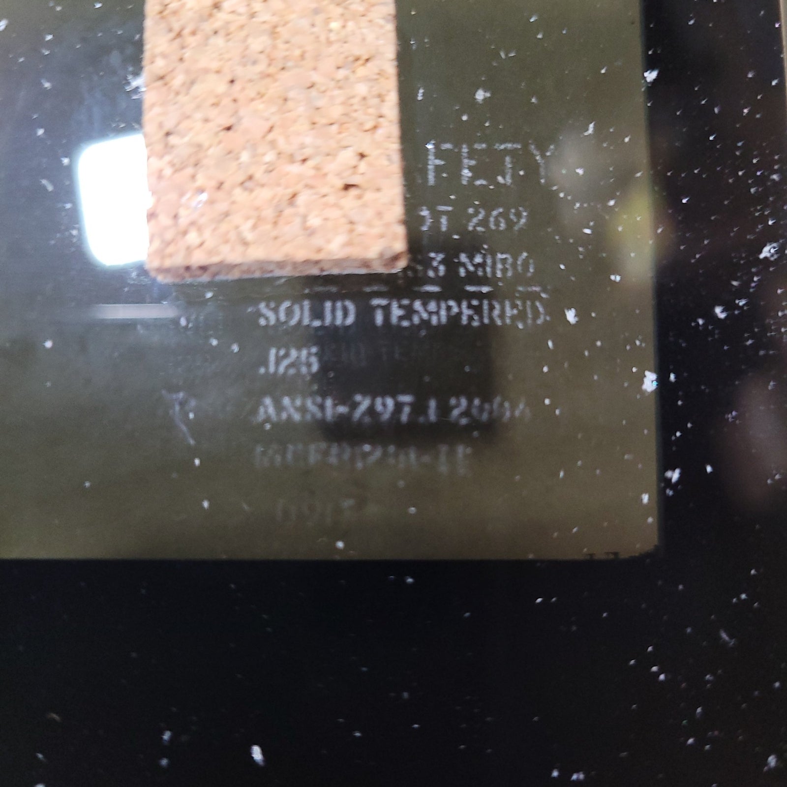 Used Black Radius Frameless Opening Window : 24 1/2