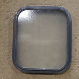 Used Black Radius Non Opening Window : 15 1/4