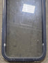 Used Black Radius Non Opening Window : 17 1/4" W x 47 1/2" H x 1 7/8" D - Young Farts RV Parts