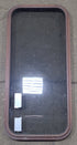 Used Black Radius Non Opening Window : 17 3/4" W x 39 3/4" H x 1 3/8" D - Young Farts RV Parts