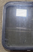 Used Black Radius Non Opening Window : 23 1/2" W x 21 1/2" H x 1 3/4" D - Young Farts RV Parts