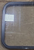 Used Black Radius Non Opening Window : 23 1/2" W x 21 3/4" H x 1 3/4" D - Young Farts RV Parts