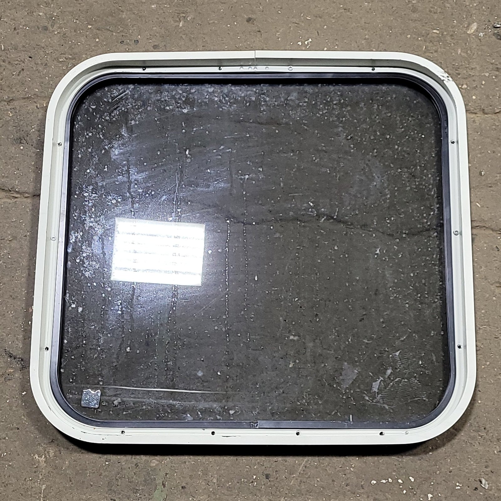 Used Black Radius Non-Opening Window : 23 1/4